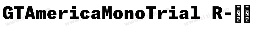 GTAmericaMonoTrial R字体转换